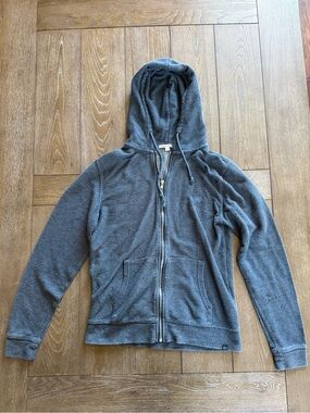 Threads 4 Thought Men's Zip Hoodie - Charcoal looks denim